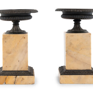 A Pair of French Marble and