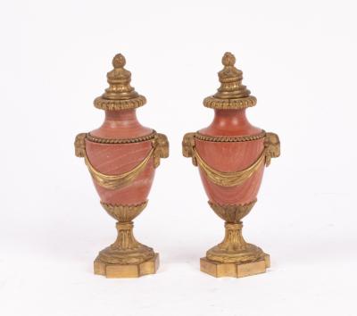 A pair of French ormolu mounted