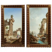 A Pair of French Painted Earth