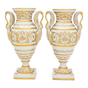 A Pair of French Painted