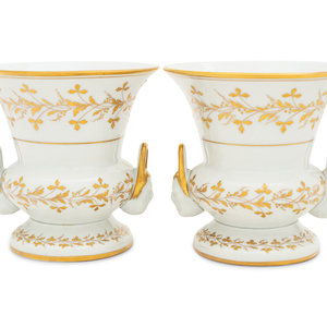 A Pair of French Parcel Gilt