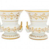 A Pair of French Parcel Gilt P