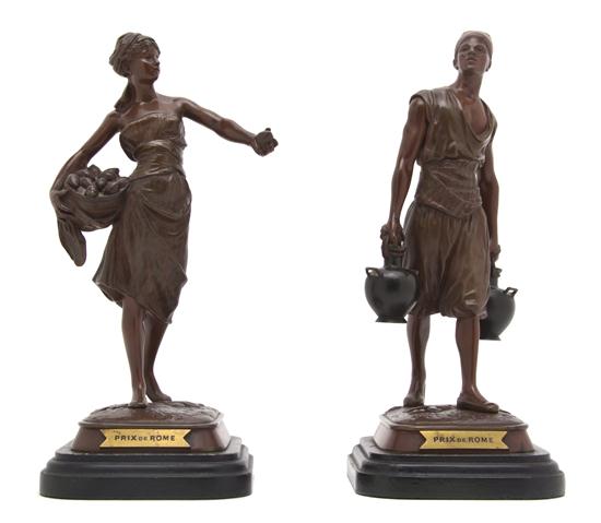 *A Pair of French Patinated
