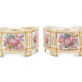 A Pair of French Porcelain Dem