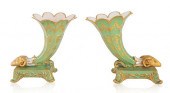 A PAIR OF FRENCH PORCELAIN COR