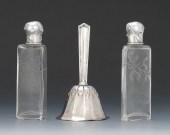 A Pair of French Silver and Gl