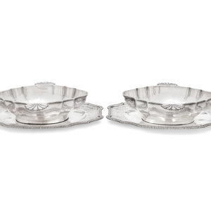 A Pair of French Silver Sauce Boats