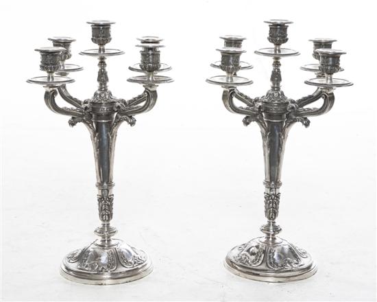 *A Pair of French Silverplate