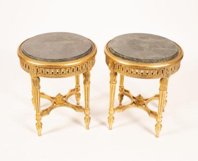 A pair of French style circular