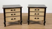 A PAIR OF FRENCH STYLE EBONISE