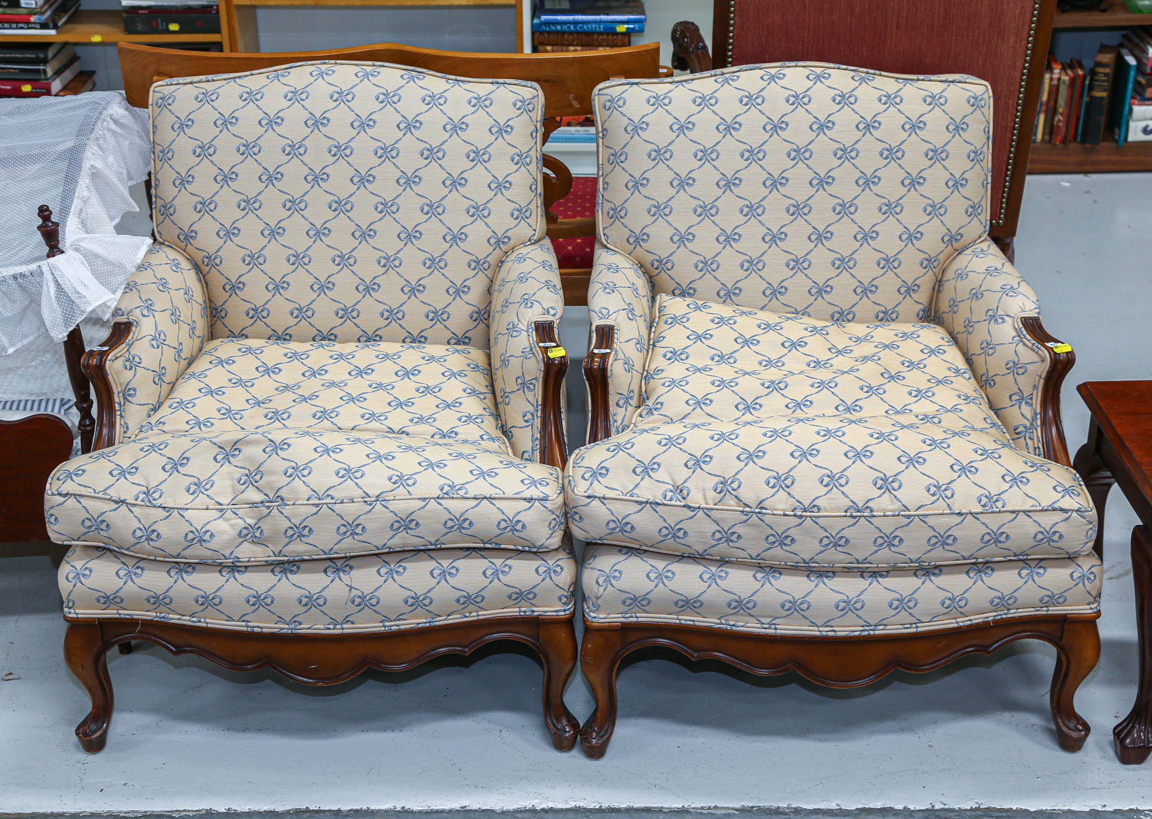 A PAIR OF FRENCH STYLE PARLOR