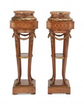 A PAIR OF FRENCH TORCHIèRE STA