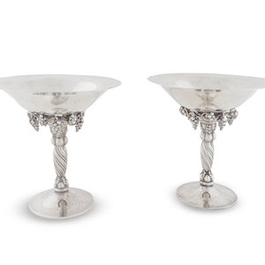 A Pair of Georg Jensen Silver