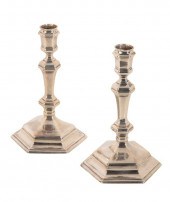 A PAIR OF GEORGE I HEXAGONAL S