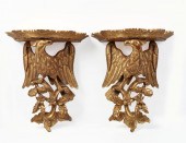 A PAIR OF GEORGE II STYLE GILT