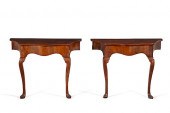 A PAIR OF GEORGE II STYLE YEW