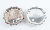 A PAIR OF GEORGE II SILVER SHA