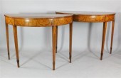 A pair of George III marquetry