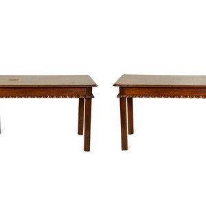 A Pair of George III Style Mahogany