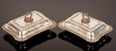 A pair of George III silver