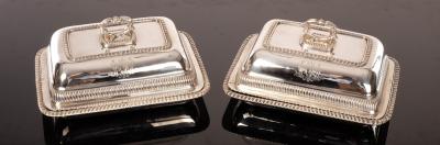 A pair of George III silver