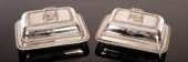 A pair of George III silver en