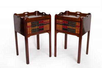 A pair of George III style mahogany