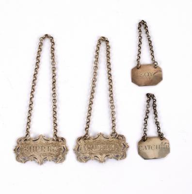 A pair of George III silver sauce