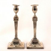A pair of George III silver ca