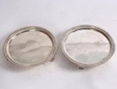 A pair of George III silver sa