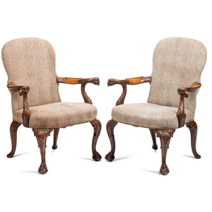 A Pair of George III Style Carved