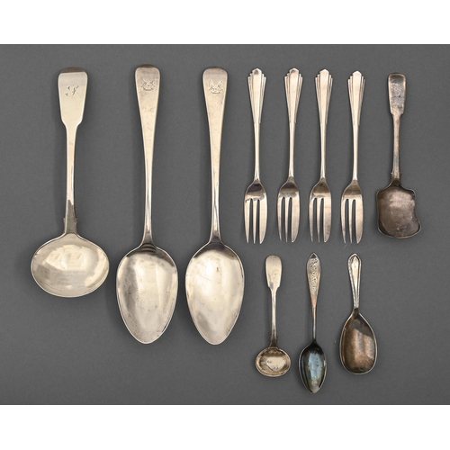 A pair of George III silver