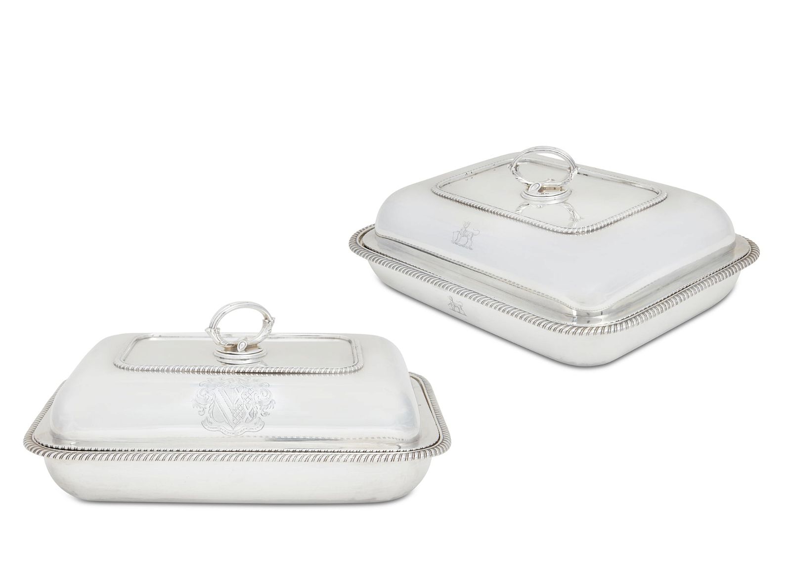 A PAIR OF GEORGE III STERLING