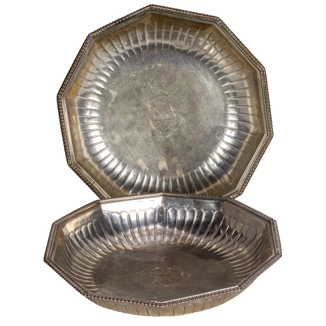 A PAIR OF GEORGE III STERLING