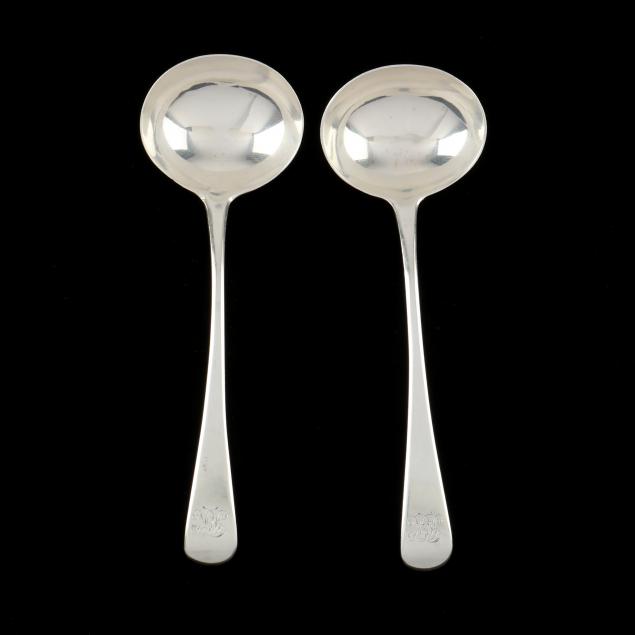 A PAIR OF GEORGE III STERLING