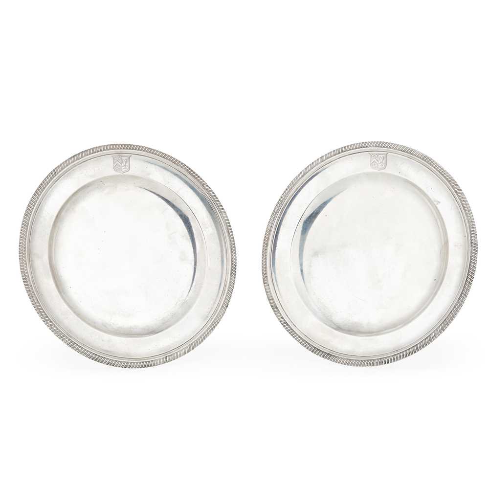 A PAIR OF GEORGE III FIRST COURSE