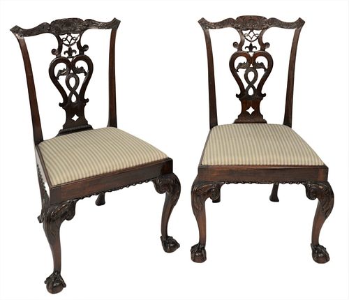 A PAIR OF GEORGE III CARVED