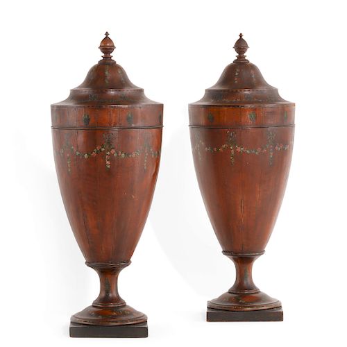 A PAIR OF GEORGE III STYLE MAHOGANY