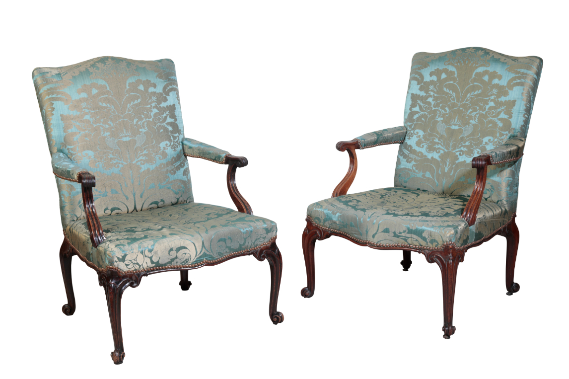 A PAIR OF GEORGE III MAHOGANY