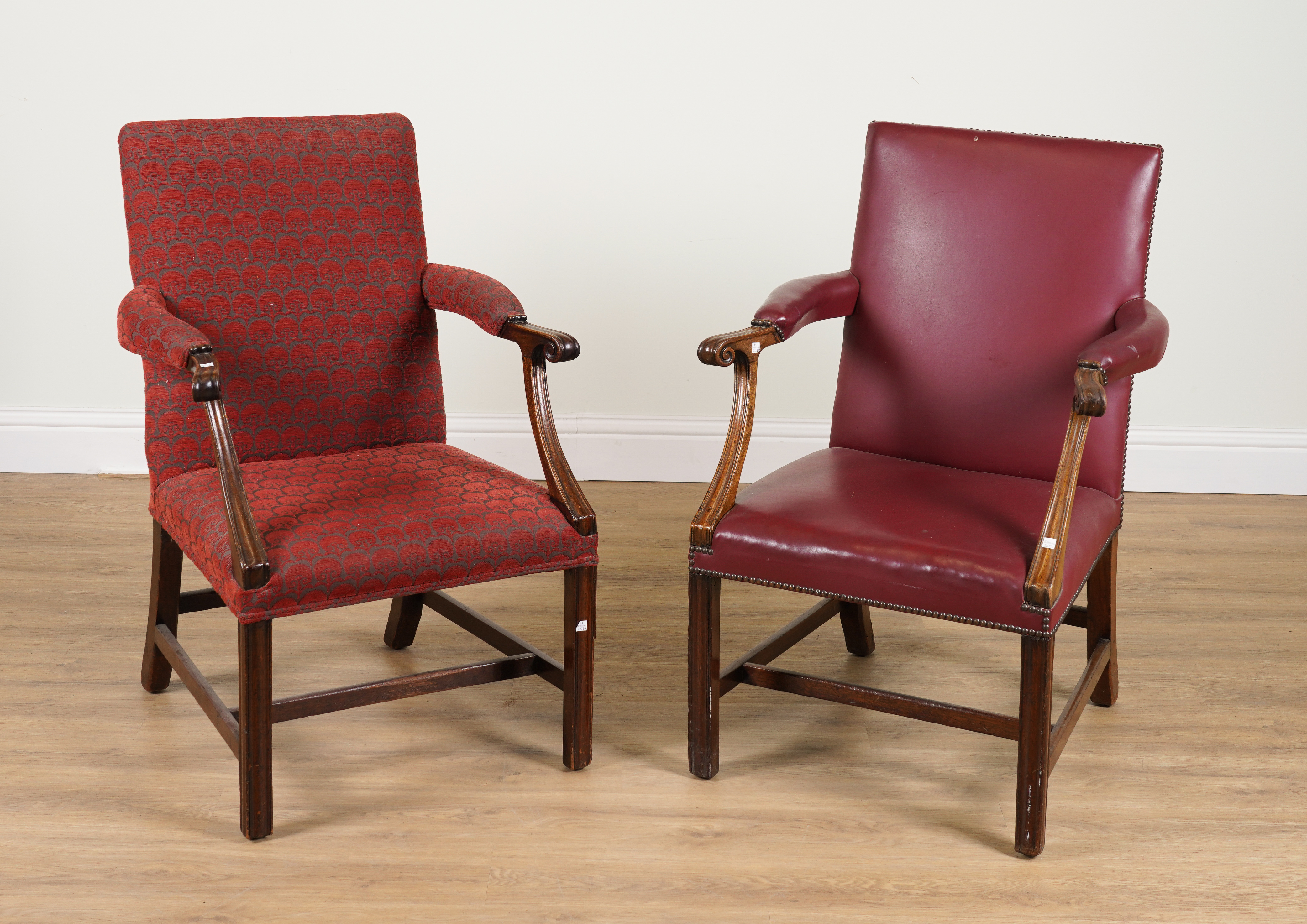 A PAIR OF GEORGE III MAHOGANY
