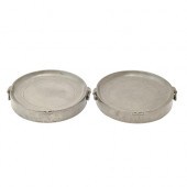 A pair of George III pewter ci