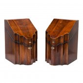 A PAIR OF GEORGE III MAHOGANY