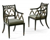 A PAIR OF GEORGE IV GOTHICK AR