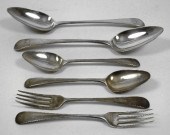 A pair of George IV silver Old