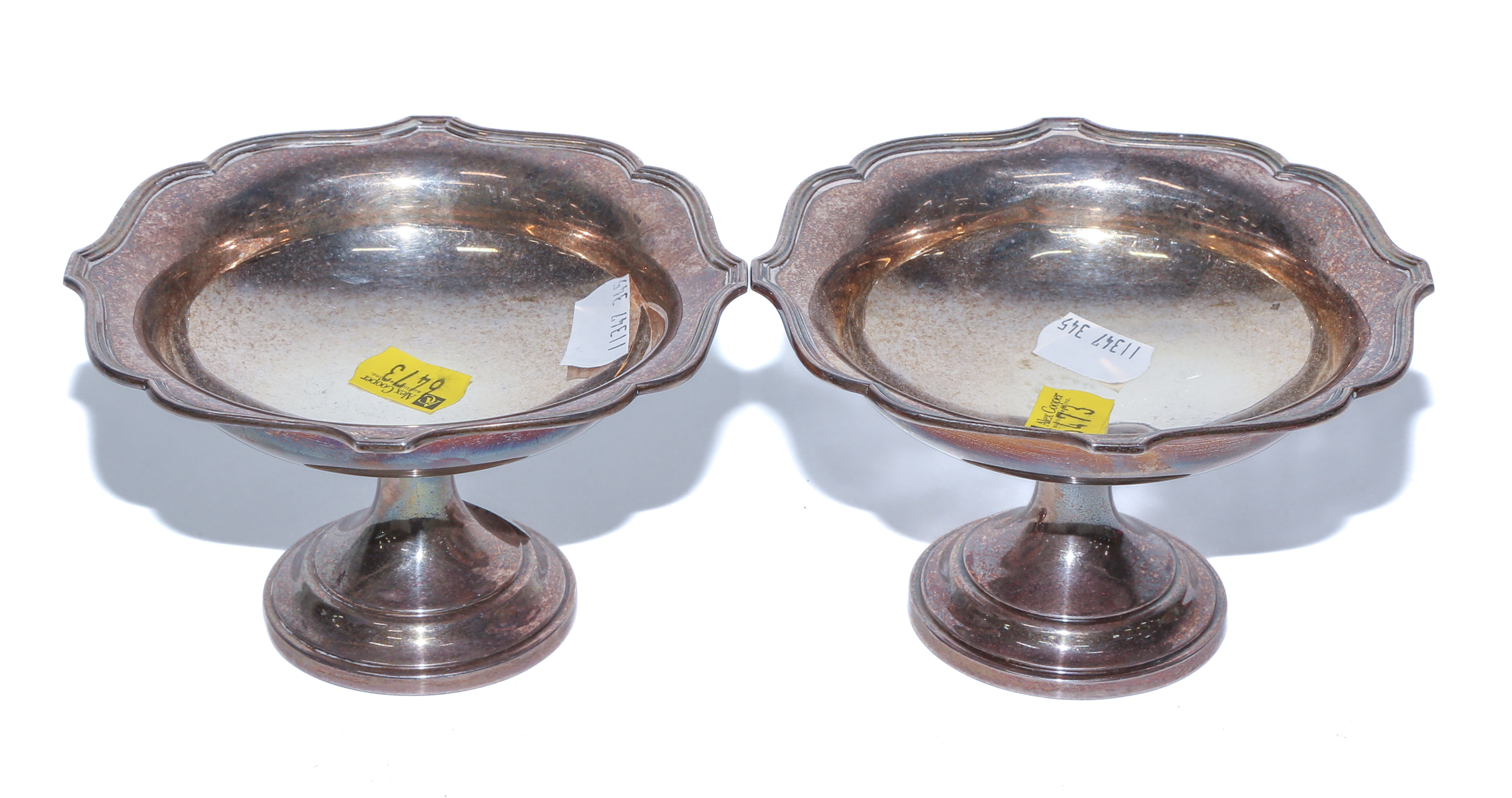 A PAIR OF GEORGE V SILVER