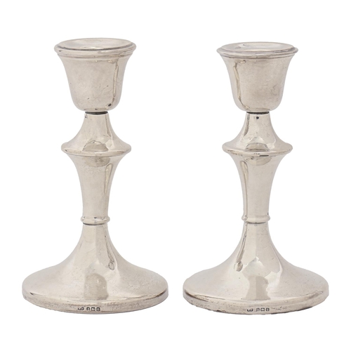 A pair of George V silver