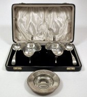 A pair of George VI silver ova