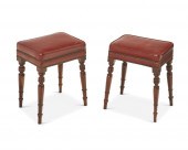 A PAIR OF GEORGIAN MAHOGANY ST