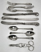 A pair of Georgian silver suga