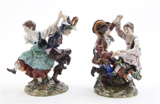 * A Pair of German Porcelain